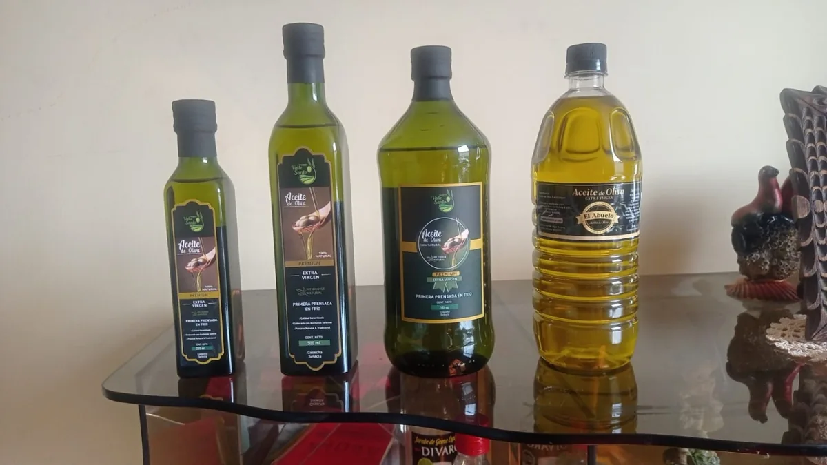 Presentaciones de aceite de oliva extra virgen