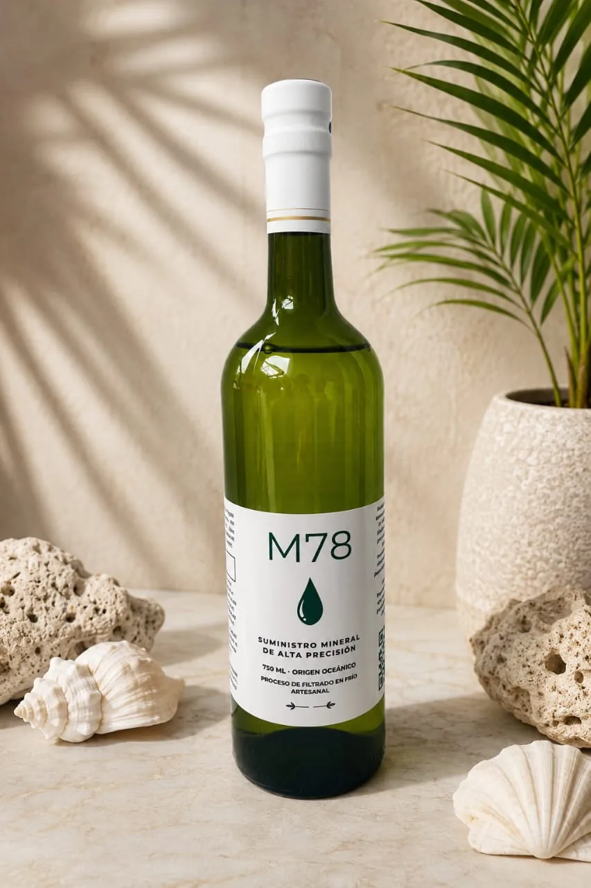 Botella de agua de mar M78 de 750 ml
